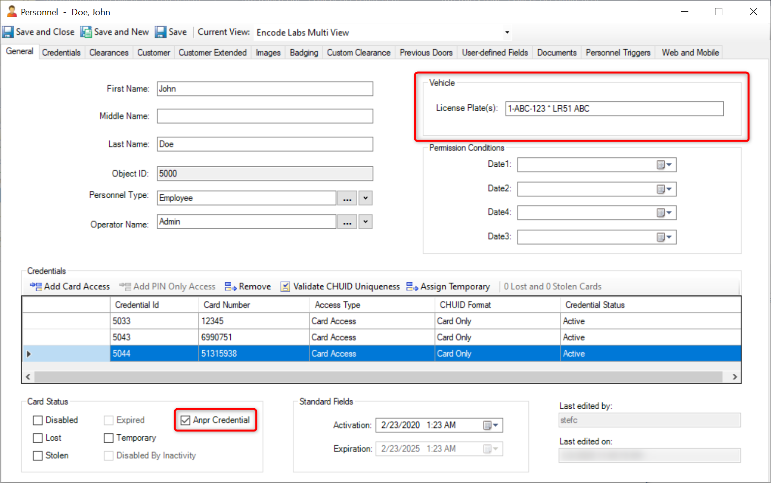 ANPR Ccure Client Example